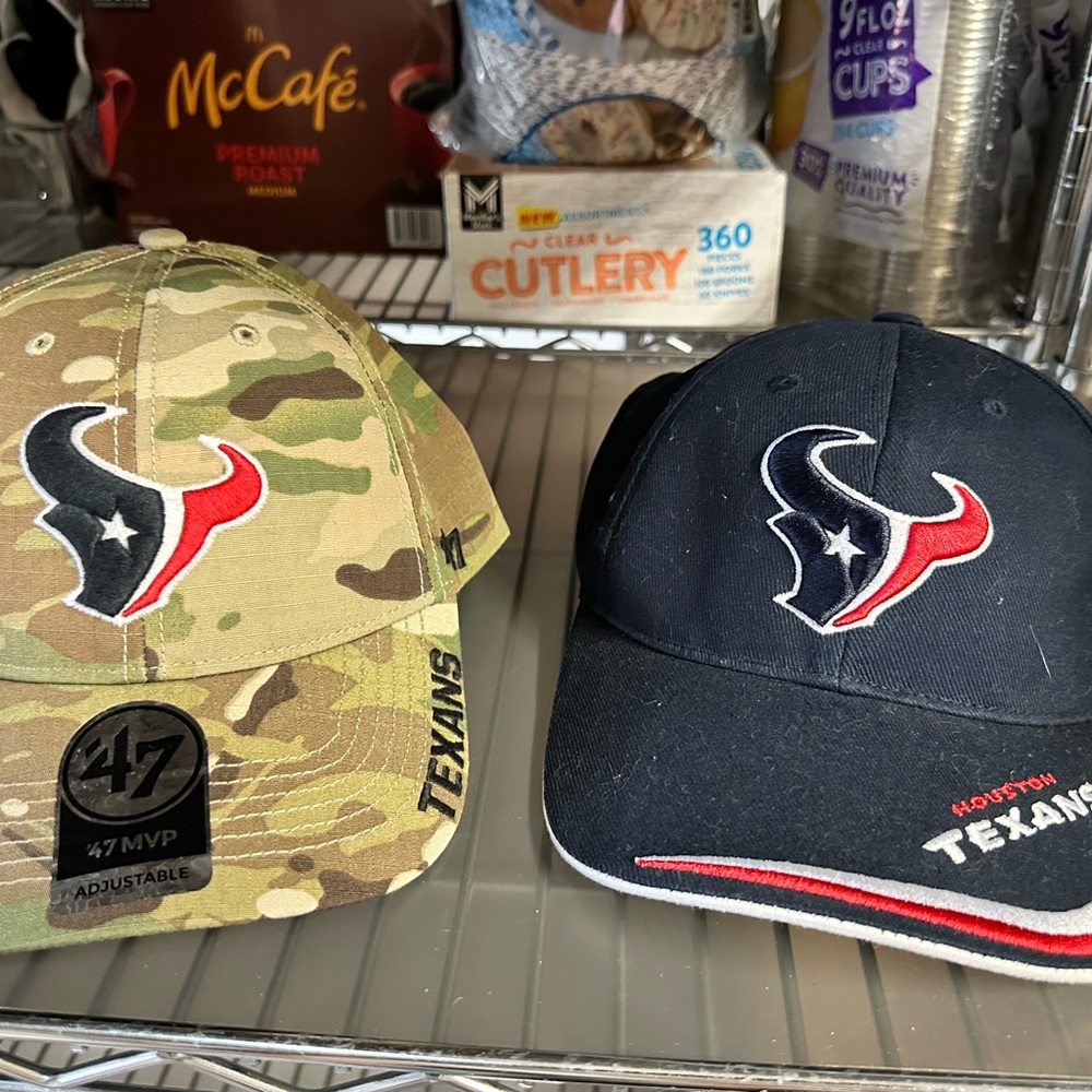 Houston Texans Camouflage and Navy Caps